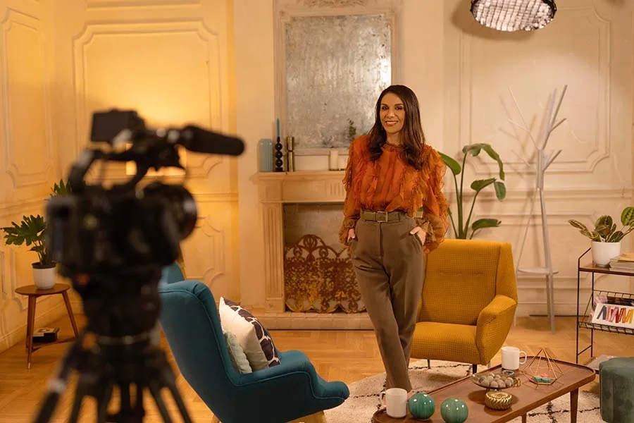 Rossella Migliaccio sul set di Revolution